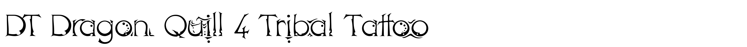 DT Dragon Quill 4 Tribal Tattoo